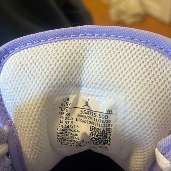 Air Jordans in Purple Pulse - Picture 4 of 5
